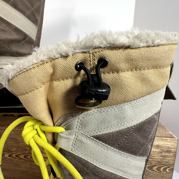 Sorel Glacy Explorer Waterproof Winter Boots Womens SZ 6 Lace Up Gorpcore Retro - Picture 9 of 13